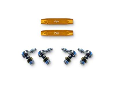 EVO Manufacturing HD Rear Sway Bar Links; 7.50 to 8.90-Inch Length Range (20-24 Jeep Gladiator JT)