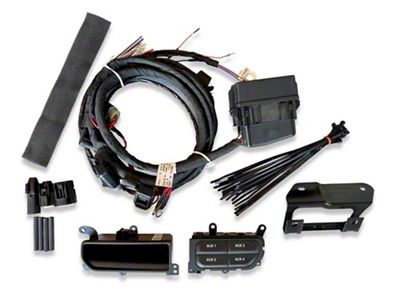 Infotainment Factory OEM AUX Switch Bank Programmer; Black Trim (18-23 Jeep Wrangler JL)