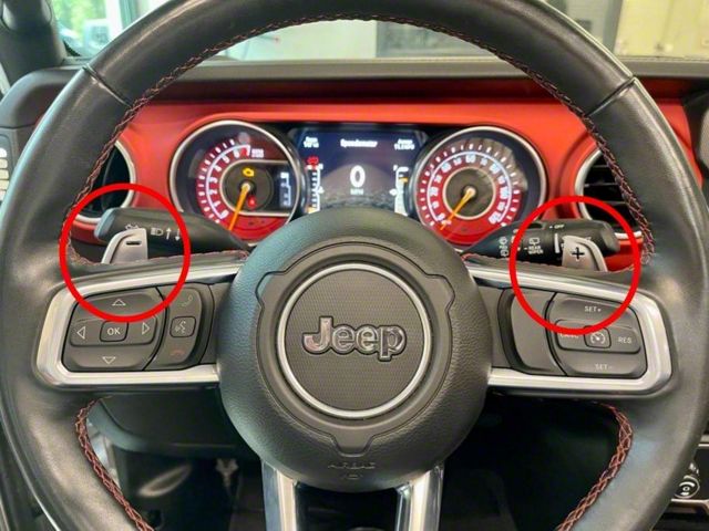 Infotainment Steering Wheel Paddle Shifter Upgrade (18-24 Jeep Wrangler JL)