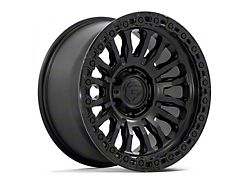 Fuel Wheels Rincon Matte Black with Gloss Black Lip Wheel; 17x9 (20-23 Jeep Gladiator JT)