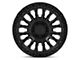 Fuel Wheels Rincon Matte Black with Gloss Black Lip Wheel; 17x9 (18-24 Jeep Wrangler JL)