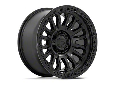 Fuel Wheels Rincon Matte Black with Gloss Black Lip Wheel; 17x9 (99-04 Jeep Grand Cherokee WJ)