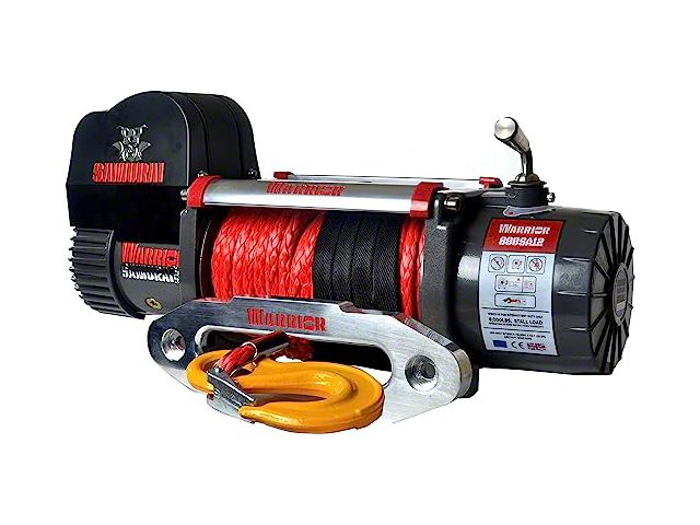 DK2 9,500 lb. Samurai Series High Speed Winch with Synthetic Rope (Universal; Some Adaptation May Be Required)