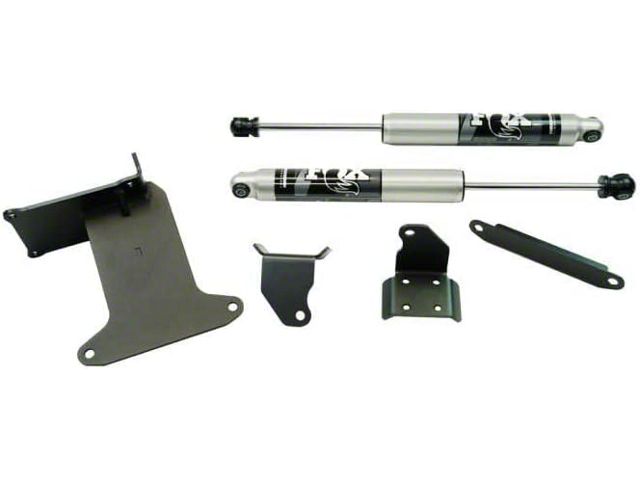 SuperLift High Clearance Dual Steering Stabilizer Kit with FOX 2.0 Steering Stabilizers (07-18 Jeep Wrangler JK)