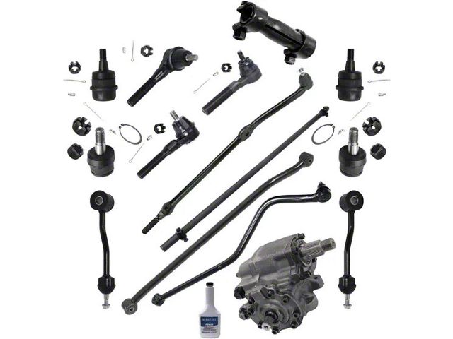 Power Steering Gear Box with Ball Joints, Sway Bar Links and Tie Rods (03-06 Jeep Wrangler TJ Rubicon)