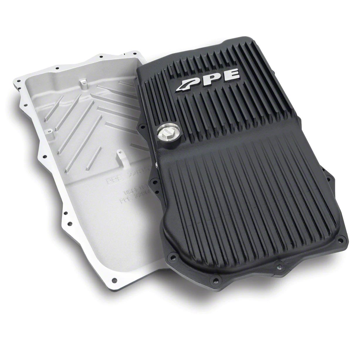 PPE Jeep Gladiator HeavyDuty Cast Aluminum Transmission Oil Pan; Black