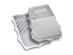 PPE Heavy-Duty Cast Aluminum Transmission Oil Pan; Raw (18-24 2.0L or 3.0L EcoDiesel Jeep Wrangler JL w/ Automatic Transmission)