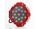 7-Inch Red Round LED Light; Spot/Flood Combo Beam (Universal; Some Adaptation May Be Required)