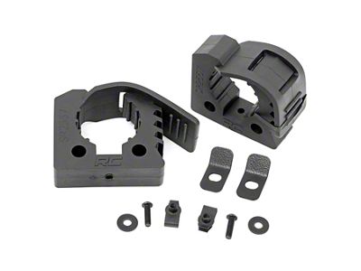 Rough Country Rubber MOLLE Panel Clamp Kit; 2-Clamps; 1-Inch to 2-1/4-Inch
