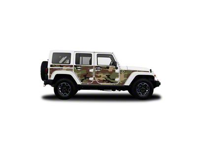 4x4 Attitude Action Shield Body Armor; Army Camo (07-18 Jeep Wrangler JK 4-Door)