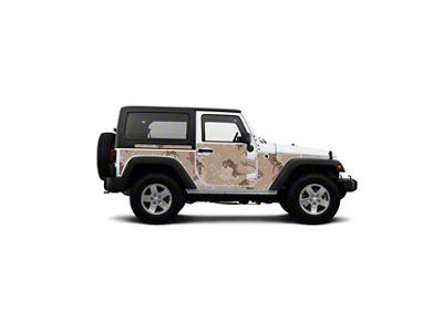 4x4 Attitude Action Shield Body Armor; Desert Camo (07-18 Jeep Wrangler JK 2-Door)