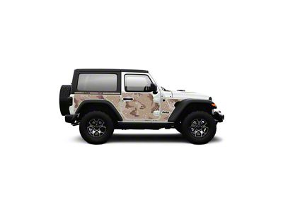 4x4 Attitude Action Shield Body Armor; Desert Camo (18-23 Jeep Wrangler JL 2-Door)