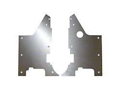 Motobilt Body Tub Armor; Bare Aluminum (97-06 Jeep Wrangler TJ)