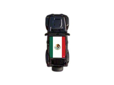 4x4 Attitude Sunshade; Mexican Flag (18-24 Jeep Wrangler JL 4-Door)