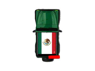 4x4 Attitude Sunshade; Mexican Flag (97-06 Jeep Wrangler TJ)