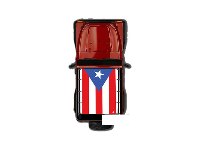 4x4 Attitude Sunshade; Puerto Rican Flag (97-06 Jeep Wrangler TJ)