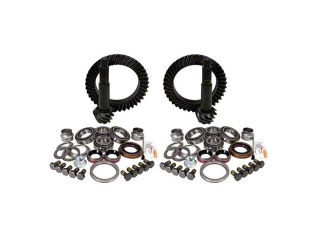 USA Standard Gear Dana 44 Front and Rear Axle Ring and Pinion Gear Kit with Install Kit; 4.11 Gear Ratio (07-18 Jeep Wrangler JK Rubicon)