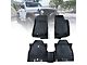 All Weather Rubber Front and Rear Floor Mats; Black (18-24 Jeep Wrangler JL 4-Door)