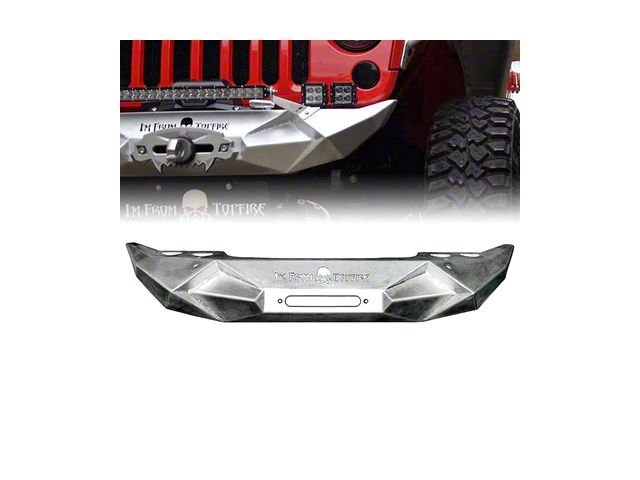 Beast Series Winch Front Bumper; Bare Aluminum (07-18 Jeep Wrangler JK)