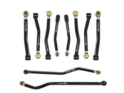 Core 4x4 Camp Series Adjustable Upper and Lower Control Arm and Track Bar Kit (18-24 Jeep Wrangler JL)