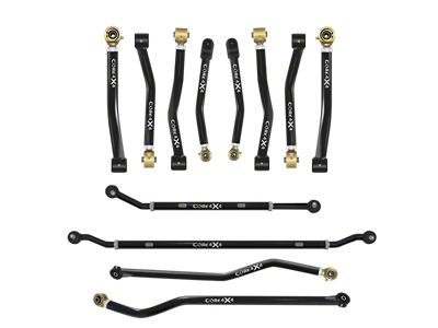 Core 4x4 Camp Series Adjustable Upper and Lower Control Arm, Track Bar and 2.5-Ton Steering Kit (18-24 Jeep Wrangler JL)