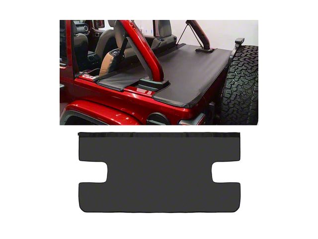 Cargo Cover; Black (18-24 Jeep Wrangler JL 4-Door)