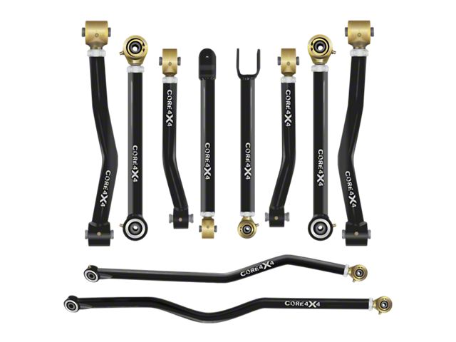 Core 4x4 Crawl Series Adjustable Upper and Lower Control Arm and Track Bar Kit (07-18 Jeep Wrangler JK)