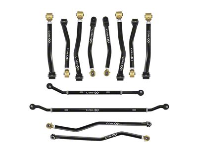 Core 4x4 Crawl Series Adjustable Upper and Lower Control Arm, Track Bar and 2.5-Ton Steering Kit (18-24 Jeep Wrangler JL)