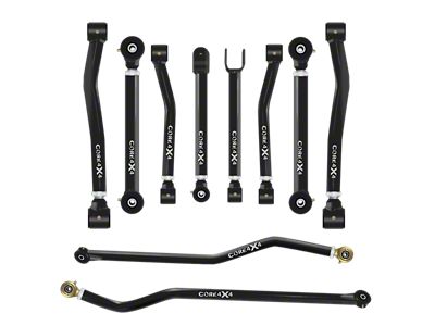 Core 4x4 Cruise Series Adjustable Upper and Lower Control Arm and Track Bar Kit (18-24 Jeep Wrangler JL)