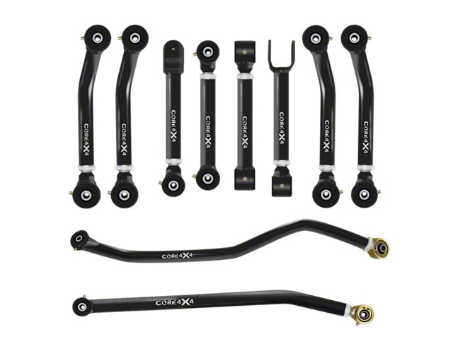 Core 4x4 Cruise Series Adjustable Upper and Lower Control Arm and Track Bar Kit (97-06 Jeep Wrangler TJ)