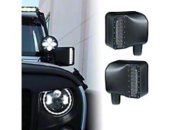 LED Side Mirrors with White Spot Lights and Amber Turn Signal Lights (07-18 Jeep Wrangler JK)