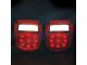LED Tail Lights; Black Housing; Red Clear Lens (76-06 Jeep CJ7, Wrangler YJ & TJ)
