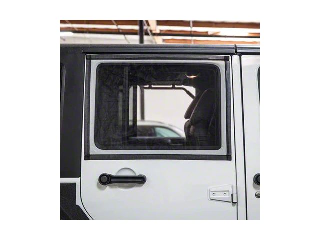 Magnetic Window Sunshades; Rear (07-18 Jeep Wrangler JK 4-Door)