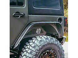 Fly Offroad Rear Fender Flares; Raw Steel (07-18 Jeep Wrangler JK)