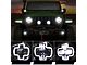 9-Inch LED Halo Headlights with DRL and 4-Inch LED Fog Lights; Black Housing; Clear Lens (18-24 Jeep Wrangler JL Sahara & Rubicon w/ Plastic Front Bumper)