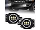 9-Inch Warrior Series LED Halo Headlights with Halo Fog Lights; Black Housing; Clear Lens (18-24 Jeep Wrangler JL)