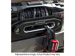Fly Offroad Hawse Fairlead and Bracket; Black Anodized/Raw Steel (Universal; Some Adaptation May Be Required)