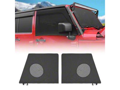 Window Screens; Front and Rear (07-24 Jeep Wrangler JK & JL 4-Door)