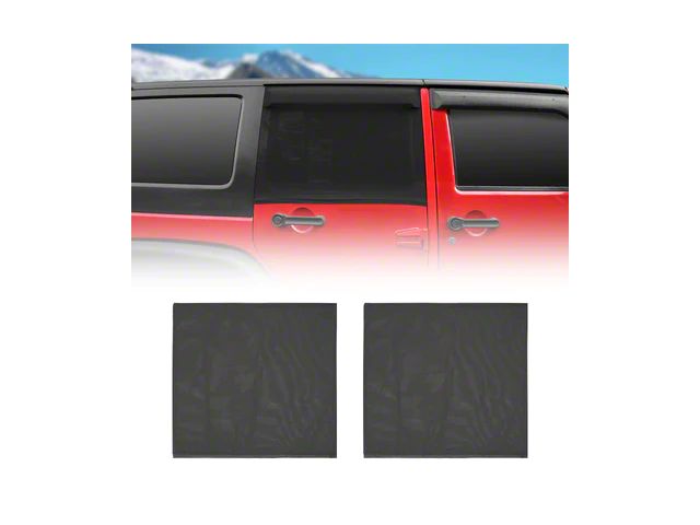 Window Screens; Rear (07-24 Jeep Wrangler JK & JL 4-Door)
