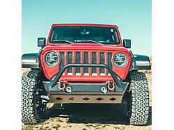 Fly Offroad Winch Front Bumper; Black Textured (07-18 Jeep Wrangler JK)