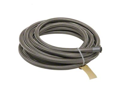 Series 6000 PTFE Line Hose; -8AN; 20-Foot Roll; Stainless Steel