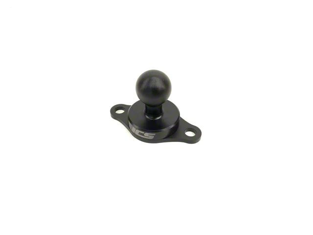 ICS FAB 2-Hole AMPS Ball Mount; Matte Black (Universal; Some Adaptation May Be Required)