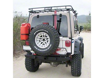 Garvin ATS Series Rear Bumper with Swing-Away Tire Carrier (76-86 Jeep CJ7)