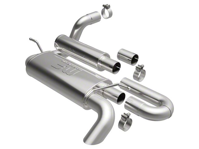 Magnaflow Overland Series Axle-Back Exhaust System (18-24 2.0L Jeep Wrangler JL)