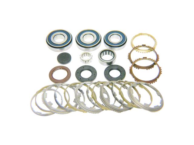 USA Standard Gear Bearing Kit with Synchros for NSG370 Manual Transmission; Bronze-Lined (05-12 Jeep Wrangler TJ & JK)