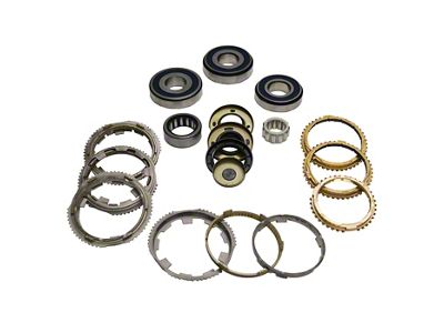 USA Standard Gear Bearing Kit with Synchros for NSG370 Manual Transmission; Sprayed-Lined (12-14 Jeep Wrangler JK)