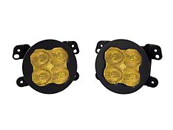 Diode Dynamics SS3 Sport Type MR ABL LED Fog Light Kit; Yellow SAE Fog (07-18 Jeep Wrangler JK 10th Anniversary, Hard Rock; 18-23 Jeep Wrangler JL Rubicon w/ Steel Front Bumper)