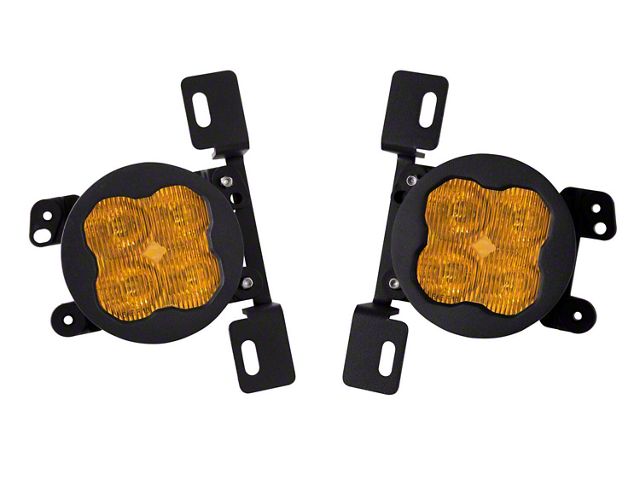 Diode Dynamics SS3 Max Type MR ABL LED Fog Light Kit; Yellow SAE Fog (20-24 Jeep Gladiator JT Launch Edition & Rubicon w/ Steel Front Bumper)
