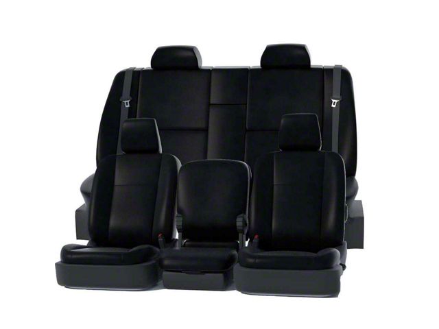 Covercraft Precision Fit Seat Covers Leatherette Custom Second Row Seat Cover; Black (18-24 Jeep Wrangler JL 4-Door, Excluding 4xe)