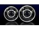 HID Projectos 7-Inch Monster Stage 3 LED Headlights; Black Housing; Clear Lens (97-18 Jeep Wrangler TJ & JK)